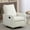 White, variant on Paproos Swivel Rocker Recliner, Velvet 360°Swivel Rocking Recliner, Glider Rocking Chair for Nursery, Small Rocker Chair for Small Space, Manual Recliner for Adults for Home Theater, White