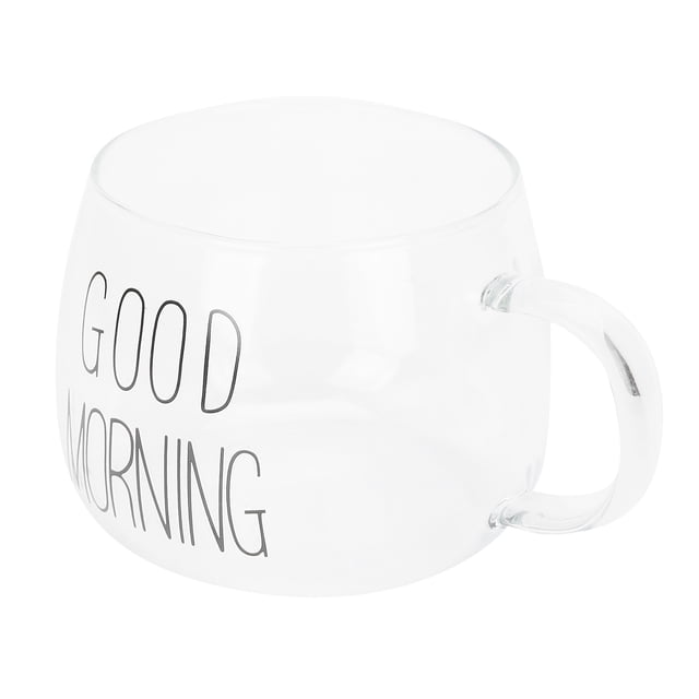 Taza de café Fugacal forma exquisita segura No tóxica 8x11 cm transparente