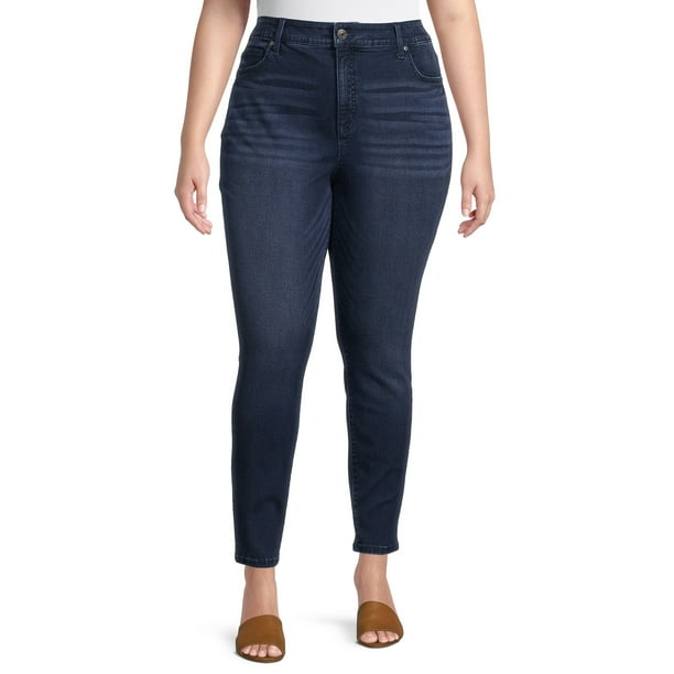Terra & Sky Women's Plus Size Core Skinny Leg Jeans - Walmart.com