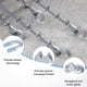 thumbnail image 2 of Uxcell 12-Pack Abrazaderas de Cable, Clip de Cable de Acero al Carbono M3, Sujetador de Silla de Perno en U, 2 of 6