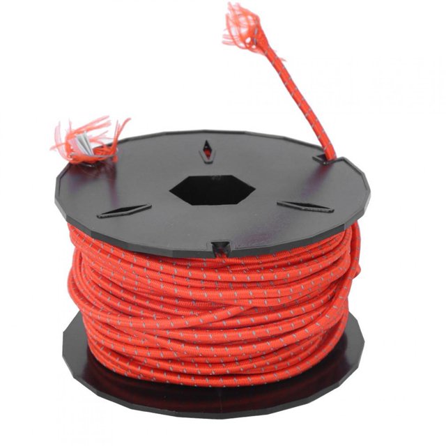 Cuerda de Tienda de Campaña Ccdes de Seda de Poliéster Naranja Rojizo Reflectante