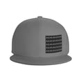 thumbnail image 2 of Flat Bill Visor Classic Snapback Hat Racing Checkered Flag Adjustable Style Baseball Cap, 2 of 7