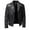 Black, variant on Mens PU Leather Jacket Casual Belted Faux Leather Motorcycle Jacket Zipper Biker Motorcycle Coat Slim Fit Biker Coat