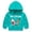 Green#1, variant on Children Christmas Sweatshirt with Santa Claus Printing Fall Winter Hoodie Long Sleeves Pocketless Coat for Kids 3-8 Years(Green#2,3-4 Years)