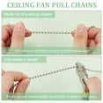 thumbnail image 4 of 1set 4pcs 2 styles Alloy Ceiling Fan Pull Chain Extenders with 304 Stainless Steel Ball Chains Butterfly & Dragonfly Rainbow color 358~370mm 2pcs/style, 4 of 6