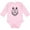 AD-Pink, variant on Tribal Wolf Head Boys or Girls Long Sleeve Baby Bodysuit