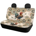 thumbnail image 2 of Pzuqiu Rooster Mandala Pattern Car Seat Covers 3 Pack Front and Rear Seat Cover Set Lightweight Accessories Suitable for Cars Sedans, 2 of 10