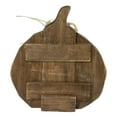 thumbnail image 6 of Northlight 12" Green Weathered Fall Harvest Wooden Pumpkin Table Decoration, 6 of 6