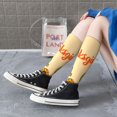 thumbnail image 6 of Picia Women Crew Soft Moisture-wicking Socks Gnomes Happy Thanksgiving Pattern Design Cotton Socks, One Size fit All, 6 of 9