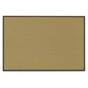 UVP UV641A-BRONZE-KEYLIME Bronze aluminum framed corkboard with Keylime fabric 36' x 24'