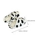 thumbnail image 4 of 1 par de pantuflas con diseño de vaca, pantuflas cálidas para estudiantes, pantuflas suaves (negro, blanco), 4 of 5
