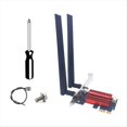 thumbnail image 1 of Kit de Tarjeta Adaptadora WiFi 7 BE200 PCI-e, Tribanda, 2,4 G/5 G/6 GHz, 8874 Mbps, BT5.4, para Escritorio, Compatible con 11/10., 1 of 5