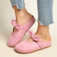 thumbnail image 4 of Bow Knot Mary Jane Mules, Slip On Closed Toe Shoes, Casual Comfort Footwear (Women's), 4 of 6