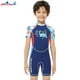 thumbnail image 3 of Greeniant Traje de neopreno para niños de 2MM, traje de buceo de una pieza, protección solar, ropa de neopreno térmica elástica, traje de Deportes acuáticos azul marino L, 3 of 6