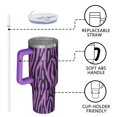 thumbnail image 4 of Leopard Print 40oz Tumbler– Stainless Steel Insulated Tumbler with Handle and Straw, Large Capacity Travel Cup for Hot & Cold Drinks, 4 of 6