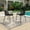 Black, variant on Christopher Knight Home Minimalist Plastic Outdoor Stacking Dining Chairs, Metal Legs, Black, Set of 2