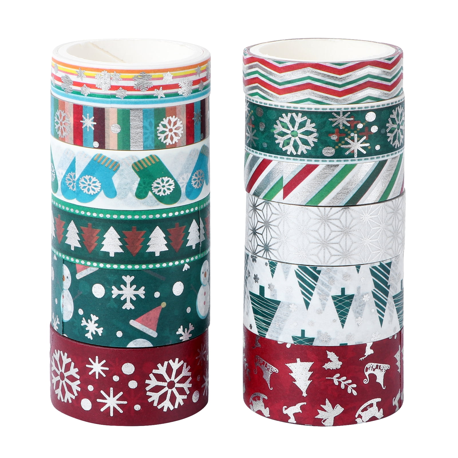 12 Rolls Christmas Theme Washi Paper Tape Decorative Washi Tape Decor for  DIY