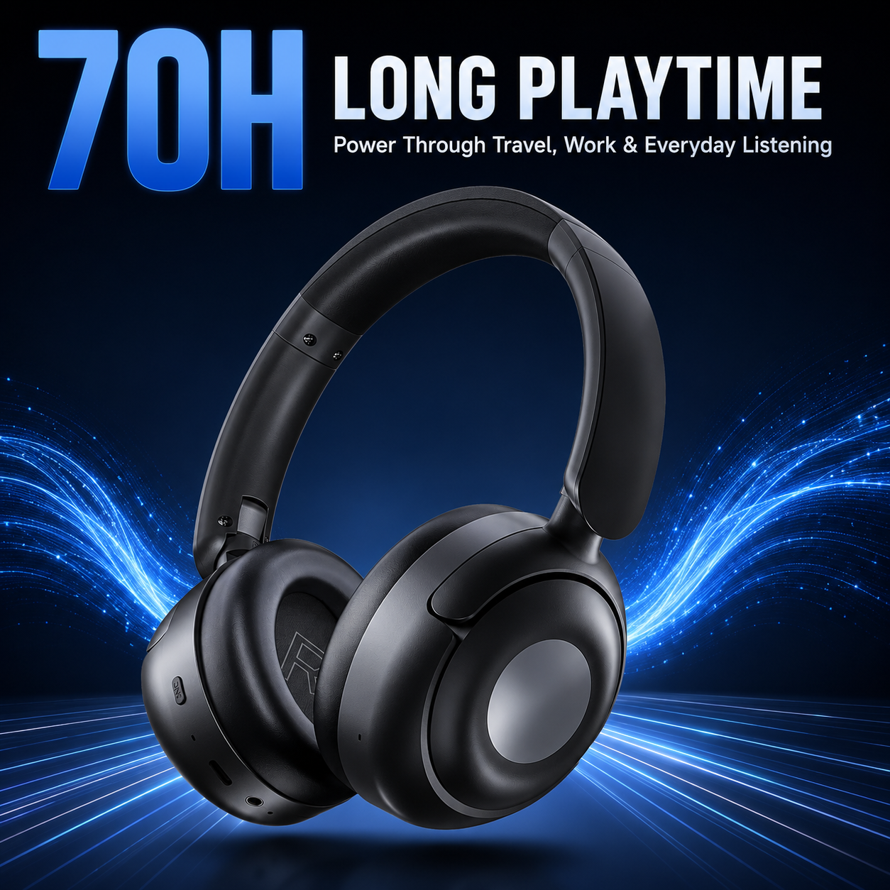 Cillso Hybrid Active Noise Cancelling Over-Ear Headphones photo 5