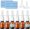 Brown 10Pcs, variant on 10 count Nasal  Bottle, 10ML/0.35OZ 6 count Empty Glass Brown Scale Nose  Bottles Refillable with 2 Funnels and 2 Labels