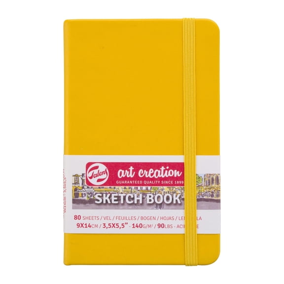 Royal Talens Art Creation Sketchbook Drawing Notebook 3.5 x 5.5 inches (9 x 14 cm), Golden Yellow