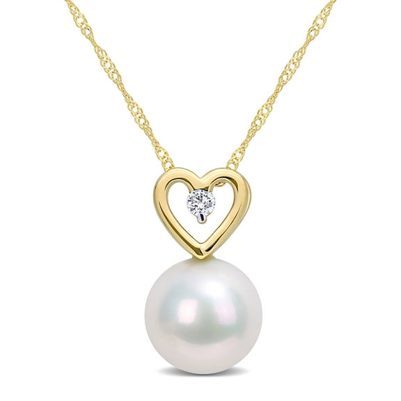 Everly Women's Cultured Pearl 10k Yellow Gold Necklace