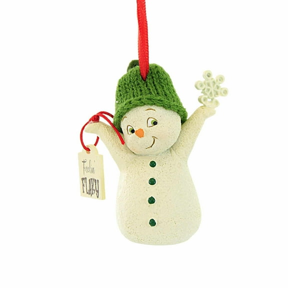 Department 56 Snowpinions Feeling Flakey Hanging Ornament, 3.74 Inch, Multicolor