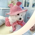 thumbnail image 6 of Pet Dog Visor Hat Peaked Cap Puppy Cute Outdoor Summer Hat with Neck Strap, 6 of 6