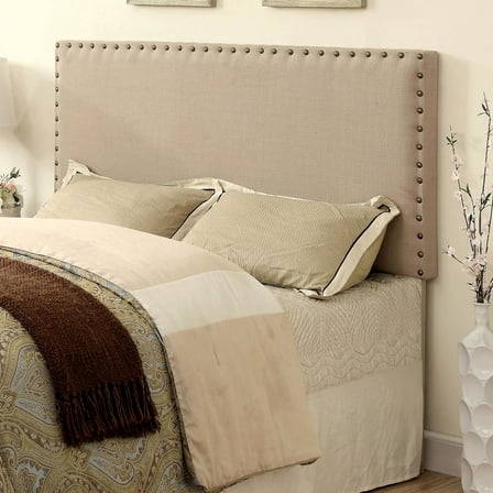 Loto Fabric Full/Queen Headboard, Ivory