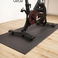 thumbnail image 4 of Bike Trainer Floor Mat - Compatible with Indoor Exercise Stationary Bike Treadmill Elliptical Waterproof Gym Flooring Equipment - Indoor Cycle Stepper - Soft 30" x 60" (76 x 153cm), 4 of 6