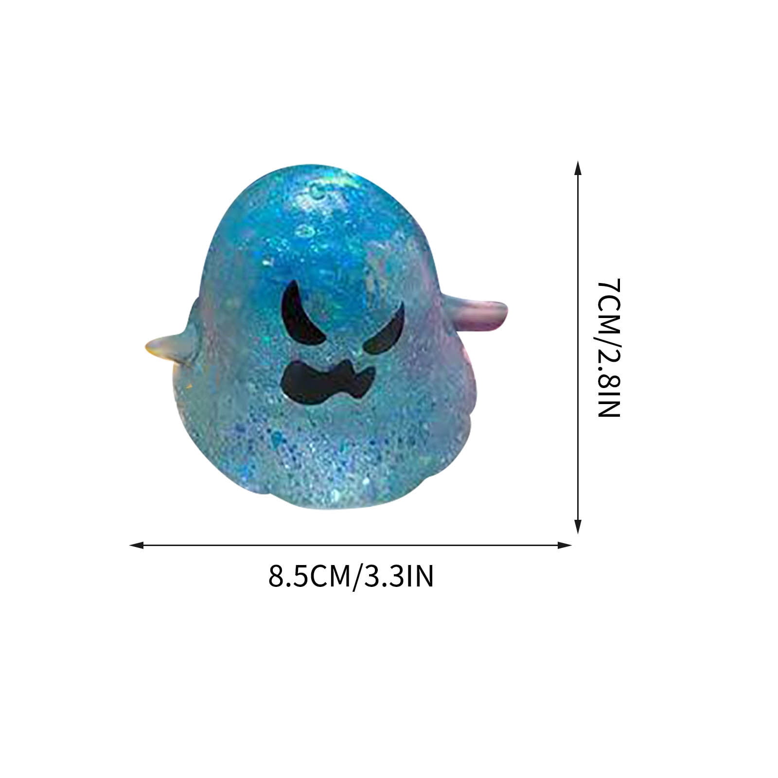 Fufafayo Ghost Sensory Ball, Stress ReliefToyFor Adults, Cute Dough Ball Stuffed Bun, Soft Decompression Dough for Anxiety, Desk Decor for Office Bedroom Living Room