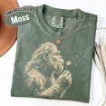 thumbnail image 4 of Comfort Colors Bigfoot Dandelion Shirt, Vintage Sasquatch Nature Tee, Woodland Cryptid Graphic T-Shirt, Outdoor Adventure Gift, 4 of 7