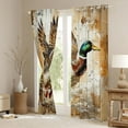 thumbnail image 3 of Castle Fairy Teens Adults Mallard Duck Black Out Curtains,Rustic Animal Curtains Pack of 2 (42x63 Each),Abstract Watercolor Bedroom Curtains,Breathable Home Decor, 3 of 6