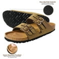 thumbnail image 4 of AEROTHOTIC Women's Sandals Arch Support Memory Foam Cork Footbed Slides, Double Straps Adjustable Buckle, 4 of 6