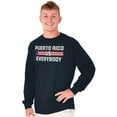 thumbnail image 5 of Puerto Rico VS Everybody PR Flag Long Sleeve TShirt Men Women Brisco Brands S, 5 of 5