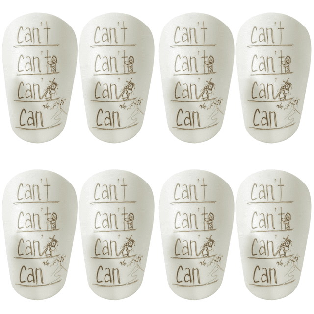 Mini Espinilleras Protectoras para Piernas Fútbol Y Niñas (10x6cm) Color Blanco