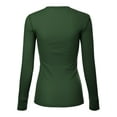 thumbnail image 4 of MixMatchy Women's Long Sleeve Eight Button Closure Henley Thermal Knit Top, 4 of 5