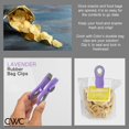 thumbnail image 5 of HAHDAXIA 5 Pc Chip Bag Clips- Kitchen Clips, Magnetic Chip Clips for Bags, Food Bag Clips with Airtight Seal (Lavender), 5 of 5