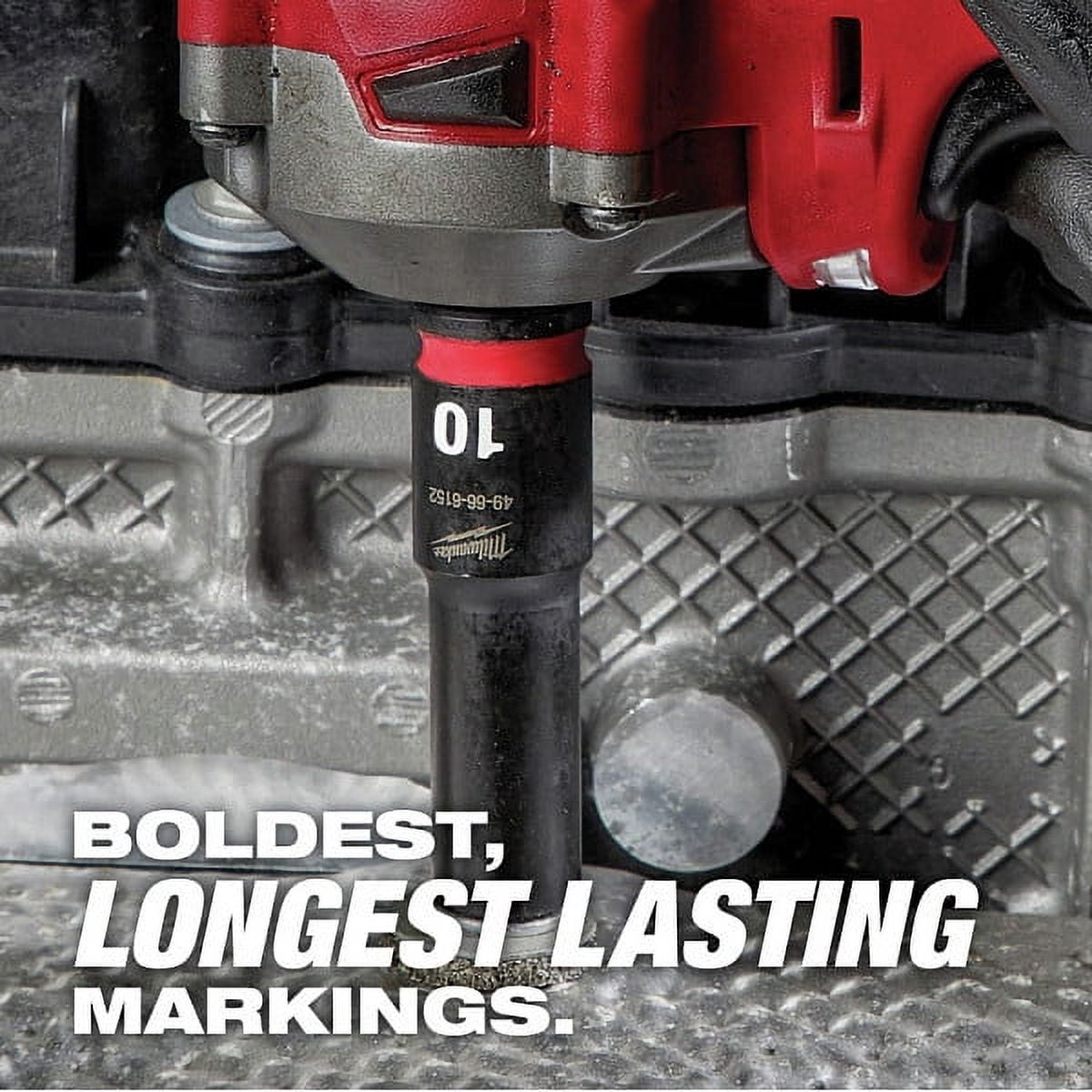 Milwaukee 49-66-7007 14-Piece SHOCKWAVE 6 Point Standard Metric 3/8 in. Drive Impact Socket Set