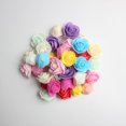 thumbnail image 4 of 100 piezas de rosas artificiales hechas con espuma de poliéster para la fabricación de tocados de bricolaje , Mezclado Yotijar Cabeza de flor, 4 of 8