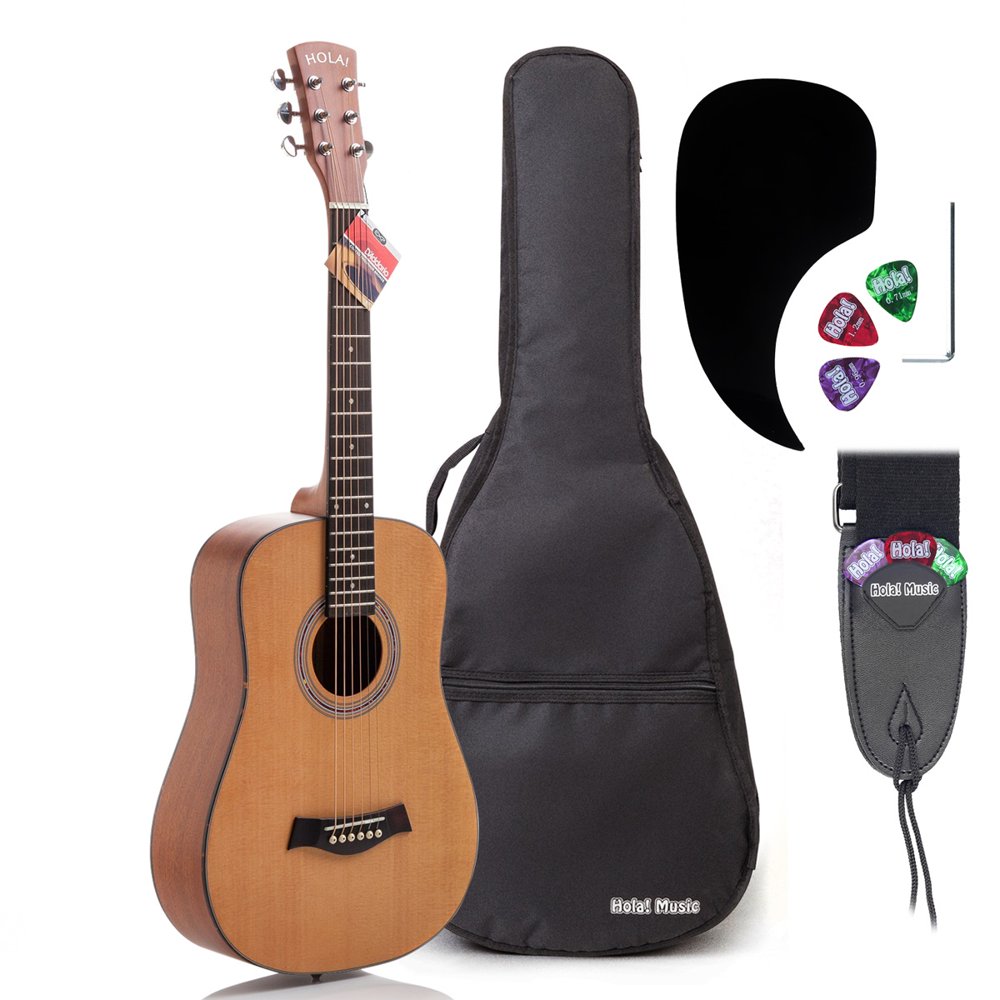 LEFT Handed 3/4 Size (36 Inch) Acoustic Guitar Bundle Junior Series by