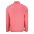 thumbnail image 3 of Men's-Cutter & Buck  Heather Red New York Red Bulls Peshastin Eco Fleece Recycled Raglan Half-Zip Top, 3 of 3