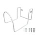 thumbnail image 1 of Soporte para manguera de agua, gancho de garaje de metal para colgar en la pared, soporte, soporte, organizador de cable para manguera, para exterior, blanco, 1 of 9