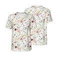 thumbnail image 6 of Rocae Wildflower Watercolor for Breathable Men's Baseball T-Shirt Fashionable Casual Baseball Jersey, Moisture-wicking Sportswear XX-Large, 6 of 9