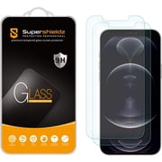 Supershieldz Designed for Apple iPhone 12 Pro Max (6.7 inch) Tempered Glass Screen Protector, Anti Scratch, Bubble Free (2 Pack)