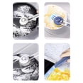 thumbnail image 5 of Multi Purpose Non Stick Pan Scrubber with 3 Replacement, Heads Kitchen Stove Degreasing Cleaning Brush for Pots Pans Cooktop Tile Countertop Oven Blue 1Set, 5 of 6