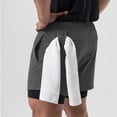 thumbnail image 5 of Mlzmgr Mens Gym Shorts with Pockets Elastic Waist Casual Workout Athletic Shorts with Zipper Pockets, 5 of 7