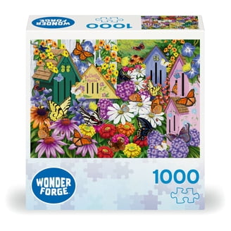 RoseArt Colorluxe 1000-Piece Sunset at the Farm Adult Interlocking