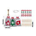 thumbnail image 3 of Juego de bolsas para calendario de adviento de Navidad, bolsas de regalo colgantes para hacer tú mismo con números, corazones y árboles para niños, cuenta regresiva para la decoración de Navidad,, 3 of 6