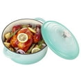 thumbnail image 3 of Hawsaiy 6 QT Enameled Cast Iron Dutch Oven with Lid, Nonstick Cookware for Baking, Roasting, Braising & Cooking, Dual Handles,Mint Green, 3 of 10