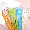 thumbnail image 4 of 1 PCS Kawaii Cartoon Animals Stationery Drawing Gift Office School Supplies Magnet Plastic Cute Funny Straight Ruler B, 4 of 6